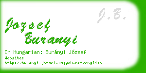 jozsef buranyi business card