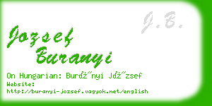 jozsef buranyi business card